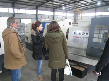 Iranian customer purchases CNC machine tools come to our company.